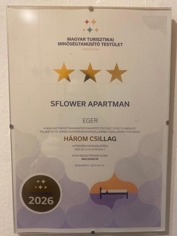 Sflower Apartman Eger Kültér fotó